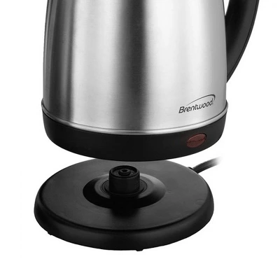 Brentwood 2.11 Quart Stainless Steel Cordless 1000W Electric Tea Kettle 5 Brentwood 2.11 Quart Stainless Steel Cordless 1000W Electric Tea Kettle - Image 3