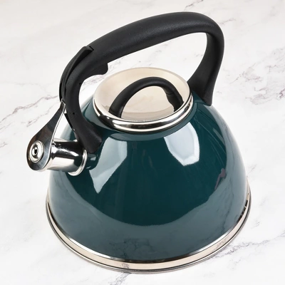 SharpChef Whistling Stovetop Tea Kettle,Food Grade Stainless Steel, Cool Touch Ergonomic Handle, Fast Boil, For Gas, Electric, And Glass Ranges - 3L 4 SharpChef Whistling Stovetop Tea Kettle,Food Grade Stainless Steel, Cool Touch Ergonomic Handle, Fast Boil, For Gas, Electric, And Glass Ranges - 3L - Image 2