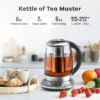 Mecity Electric Tea Kettle - 1.7L Glass, Temp Control, Preset Programs, Removable Infuser, 1200W 2 Mecity Electric Tea Kettle - 1.7L Glass, Temp Control, Preset Programs, Removable Infuser, 1200W -Household Kettle Shop GUEST c8dac7cd 58db 4b69 be02 d3bbf8ad3eb0