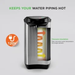 NutriChef Electric Water Boiler & Warmer - 3.38 Quart Hot Pot Kettle With Quick Heating And Vacuum Insulation, Stainless Steel Inner Pot -Household Kettle Shop GUEST ca3e9496 ce51 4bd6 8673 8db001d365f6