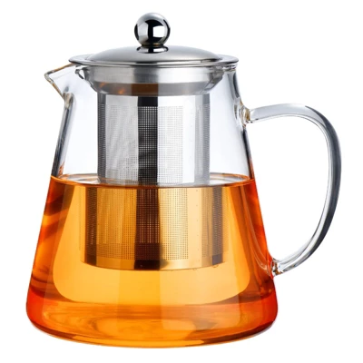Itopfox Glass Teapot Stovetop Safe, Borosilicate Clear Tea Kettle With Removable Stainless Steel Infuser, Ideal For Loose Leaf And Blooming Tea 8 Itopfox Glass Teapot Stovetop Safe, Borosilicate Clear Tea Kettle With Removable Stainless Steel Infuser, Ideal For Loose Leaf And Blooming Tea - Image 6
