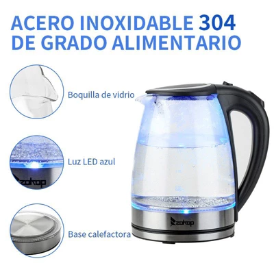 Winado 1.8L 1200-Watt Electric Kettle With Blue LED Light 3 Winado 1.8L 1200-Watt Electric Kettle With Blue LED Light