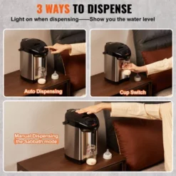 VEVOR Hot Water Dispenser, Adjustable 4 Temperatures Water Boiler And Warmer, 304 Stainless Steel Countertop Water Heater, 3-Way Dispense, 3L/102 Oz -Household Kettle Shop GUEST cdff17a9 17f3 476b afad 1a12d531d784