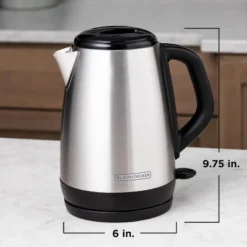 Black & Decker BLACK+DECKER 1.7L Cordless Electric Kettle, KE1700SD, Rapid Boil, Auto Shutoff, Stainless Steel -Household Kettle Shop GUEST ce2715f7 db7c 48a4 84a4 46250be17428