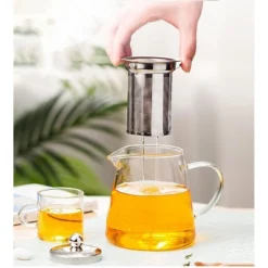 Itopfox Mini Glass Teapot With Removable Stainless Steel Infuser For Blooming & Loose Leaf Tea, Microwave & Stovetop Safe -Household Kettle Shop GUEST d0878464 257b 43fe 91fb 5088810bd5de