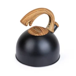 Elle Decor 3-Quart Black Whistling Tea Kettle With Wood Handle 17 Elle Decor 3-Quart Black Whistling Tea Kettle With Wood Handle -Household Kettle Shop GUEST d0cccd78 b89f 4bb1 b152 5a0a7db0c419