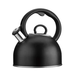 Cuisinart 2qt Stovetop Steam & Soothe Teakettle - Black - CKS-22MB: Stainless Steel Whistling Water Kettle For Stove