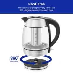 Chefman 1.8L Rapid-Boil Kettle With Keep Warm And Tea Infuser - Stainless Steel: Electric Water Boiler, 1500W, Silver 17 Chefman 1.8L Rapid-Boil Kettle With Keep Warm And Tea Infuser - Stainless Steel: Electric Water Boiler, 1500W, Silver -Household Kettle Shop GUEST d51ccb2a 58b2 4b6a 81dc 8cb1b5b250f6