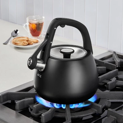 Cuisinart 2qt Stainless Steel Stovetop Kettle Matte Black CKS-25MBK: Whistling Tea Kettle, Large Handle, Flip-Up Spout 5 Cuisinart 2qt Stainless Steel Stovetop Kettle Matte Black CKS-25MBK: Whistling Tea Kettle, Large Handle, Flip-Up Spout - Image 3
