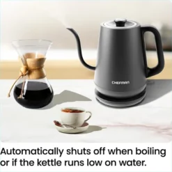 Chefman Precise Pour 0.8L Electric Gooseneck Kettle With Automatic Shut-Off – Black 15 Chefman Precise Pour 0.8L Electric Gooseneck Kettle With Automatic Shut-Off – Black -Household Kettle Shop GUEST d5f82be7 d9d8 4957 835f df41b9bafa86