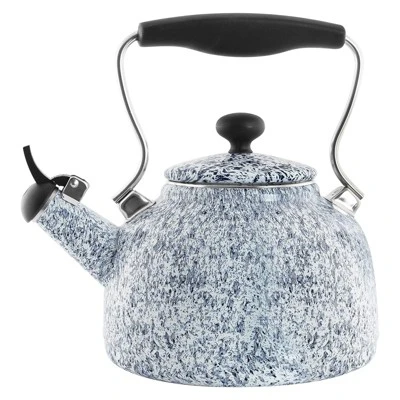 Chantal Vintage 1.7-Quart Enamel-on-Steel Splatter Teakettle 4 Chantal Vintage 1.7-Quart Enamel-on-Steel Splatter Teakettle - Image 2