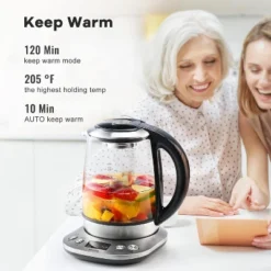 Mecity Electric Tea Kettle - 1.7L Glass, Temp Control, Preset Programs, Removable Infuser, 1200W 17 Mecity Electric Tea Kettle - 1.7L Glass, Temp Control, Preset Programs, Removable Infuser, 1200W -Household Kettle Shop GUEST d81f083c c588 40e3 bf93 0efe8b749114