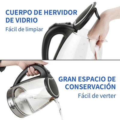 Winado 1.8L 1200-Watt Electric Kettle With Blue LED Light 4 Winado 1.8L 1200-Watt Electric Kettle With Blue LED Light - Image 2