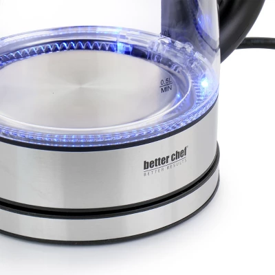 Better Chef 1.7 Liter 360 Degree Glass Cordless Electric Kettle 5 Better Chef 1.7 Liter 360 Degree Glass Cordless Electric Kettle - Image 3