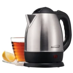 Brentwood Electric Cordless Tea Kettle In Brushed Stainless Steel - 1000W 1.5 Liter -Household Kettle Shop GUEST db8345f8 6146 42ae ae44 bfc9512f73b7