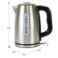 Kenmore 57.6oz Preset Programable Stainless Steel Electric Tea Kettle Black/Silver: 1.8L, Auto Shut-Off, LED Light 15 Kenmore 57.6oz Preset Programable Stainless Steel Electric Tea Kettle Black/Silver: 1.8L, Auto Shut-Off, LED Light -Household Kettle Shop GUEST dba924fb 1012 4ac9 a232 4cf73643fd08