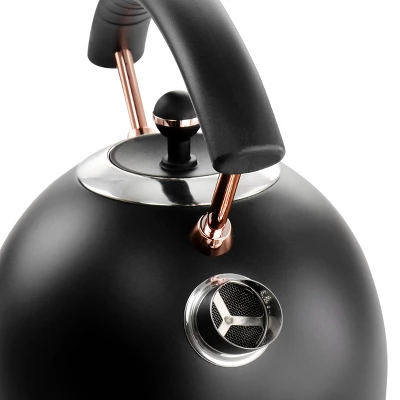 MegaChef 1.8 Liter Half Circle Electric Tea Kettle With Thermostat In Matte Black 6 MegaChef 1.8 Liter Half Circle Electric Tea Kettle With Thermostat In Matte Black - Image 4