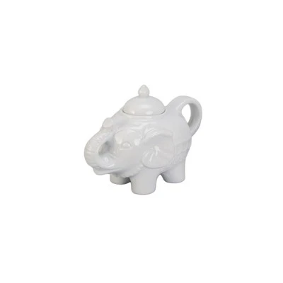 BIA Cordon Bleu Elephant Tea Set - 28oz Serving Teapot, 10oz Sugar Bowl, 11oz Creamer, Glossy White Porcelain, Durable & Dishwasher Safe Tabletop Trio 4 BIA Cordon Bleu Elephant Tea Set - 28oz Serving Teapot, 10oz Sugar Bowl, 11oz Creamer, Glossy White Porcelain, Durable & Dishwasher Safe Tabletop Trio - Image 2