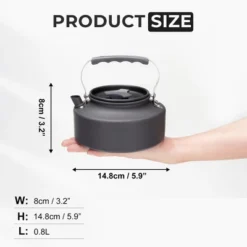 Itopfox 0.8L Portable Camping Kettle, Hard-Anodized Aluminum Teapot For Stove Top, Compact Coffee Pot For Outdoor, Hiking, Picnic And Travel -Household Kettle Shop GUEST e3b866df cfd9 40e3 a1f7 212084a19e01