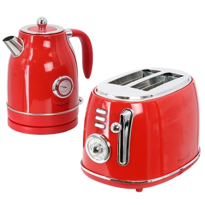 MegaChef 1.7 Liter Electric Tea Kettle & 2 Slice Toaster Combo In Red: Stainless Steel, Cordless, BPA-Free, 1500W 9 MegaChef 1.7 Liter Electric Tea Kettle & 2 Slice Toaster Combo In Red: Stainless Steel, Cordless, BPA-Free, 1500W - Image 7