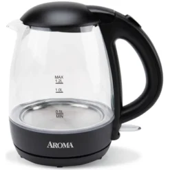 Aroma 1.2L Glass Kettle: Electric Water Boiler With LED Indicator, Automatic Shut-Off, Boil Dry Protection, 1500W 11 Aroma 1.2L Glass Kettle: Electric Water Boiler With LED Indicator, Automatic Shut-Off, Boil Dry Protection, 1500W -Household Kettle Shop GUEST e52c8e36 82c4 4a4b beb0 0c8f790e5b20