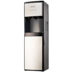 Frigidaire Bottom Loading Water Cooler Stainless Steel: Electric Dispenser, Cold & Hot, 5-Gallon Capacity, Freestanding
