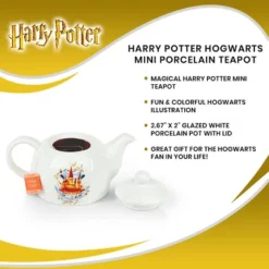 Seven20 Harry Potter Hogwarts Mini Porcelain Teapot 5oz -Household Kettle Shop GUEST e7d99476 37b9 4307 bf0b f29cd8227412