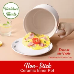 Brentwood 1.6-Qt. Multi-Function Electric Hot Pot Cooker With Stainless Steel Food Steamer And Ceramic Non-Stick Coating, White, HPS-3172W -Household Kettle Shop GUEST e99ddc4e a30f 4012 9cd7 e0dd30aa43bb