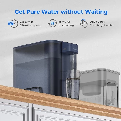 Waterdrop Large 27-Cup Mega Electric Water Filter Dispenser, With 1 Filter, Blue 6 Waterdrop Large 27-Cup Mega Electric Water Filter Dispenser, With 1 Filter, Blue - Image 4