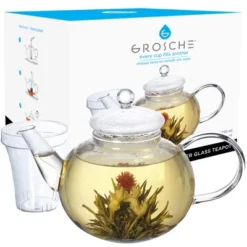 GROSCHE Monaco Glass Teapot With Glass Tea Infuser, 42 Fl Oz. Capacity -Household Kettle Shop GUEST ee636b79 24db 4cfc a3dc 0c6bece98e0e