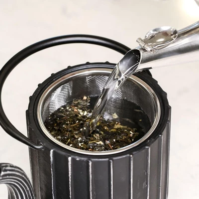 Frieling "Marage", Cast Iron Teapot, 34 Fl. Oz., Black/Silver 5 Frieling "Marage", Cast Iron Teapot, 34 Fl. Oz., Black/Silver - Image 3