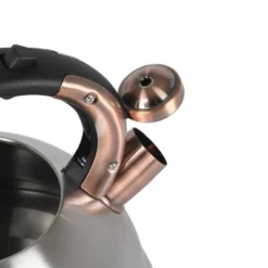 Mr. Coffee® Mr. Coffee Flintshire 2.2 Quart Large Whistling Stainless Steel Tea Kettle -Household Kettle Shop GUEST f435e287 afd5 4cd9 868a ef9dfa3f0e43