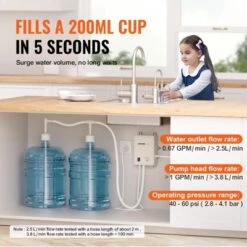 VEVOR Bottled Water Dispenser Pump System, 2x5 Gallon Dispensing System, Automatic Electric Water Dispenser, Double-Pipe Water Jug Pump, White -Household Kettle Shop GUEST f436214c 9669 4396 a67f b30c26d796a3