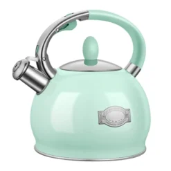 Itopfox Stainless Steel Whistling Tea Kettle With Cool Touch Handle, 2.64 Quart Induction Compatible Stovetop Teapot In Mint Green -Household Kettle Shop GUEST f4efe851 8079 4f3d 8ef4 89c625c249c5
