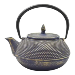 Frieling "Arare", Cast Iron Teapot, 40 Fl. Oz. , Blue/Gold 7 Frieling "Arare", Cast Iron Teapot, 40 Fl. Oz. , Blue/Gold -Household Kettle Shop GUEST f69a7015 9eda 4012 9447 c105379cb01d