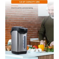 Commercial Chef Electric Hot Water Dispenser, 5.8 Qt., 360-Degree Base, 3 Dispensing Modes, Chlorine Removal, Stainless Steel 12 Commercial Chef Electric Hot Water Dispenser, 5.8 Qt., 360-Degree Base, 3 Dispensing Modes, Chlorine Removal, Stainless Steel -Household Kettle Shop GUEST f7a03f5d fab2 46fe 89bb 31a0b8fc733d