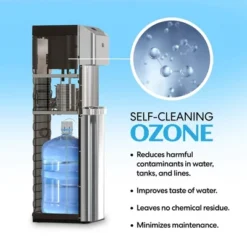 BRIO Moderna Self-Cleaning Bottom Load Water Cooler Silver -Household Kettle Shop GUEST f9d435c0 6aab 4472 a613 61e4cb8a3a19