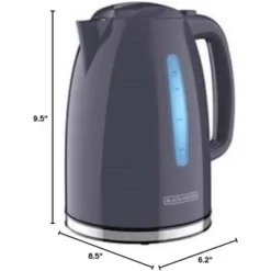 Black & Decker BLACK+DECKER 1.7L Cordless Electric Kettle, KE1555GY, Water Window, Rapid Boil, Auto Shutoff, Grey 16 Black & Decker BLACK+DECKER 1.7L Cordless Electric Kettle, KE1555GY, Water Window, Rapid Boil, Auto Shutoff, Grey -Household Kettle Shop GUEST faf421c9 2a4d 46f8 8af5 d8e2b9fc8133